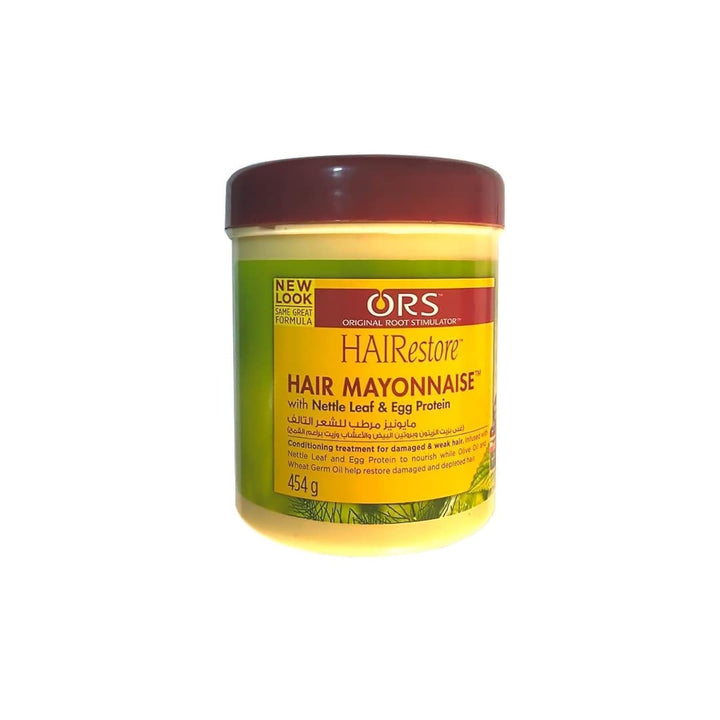 ORS HAIRestore front jar showing label and 16 oz size for easy identification and choice