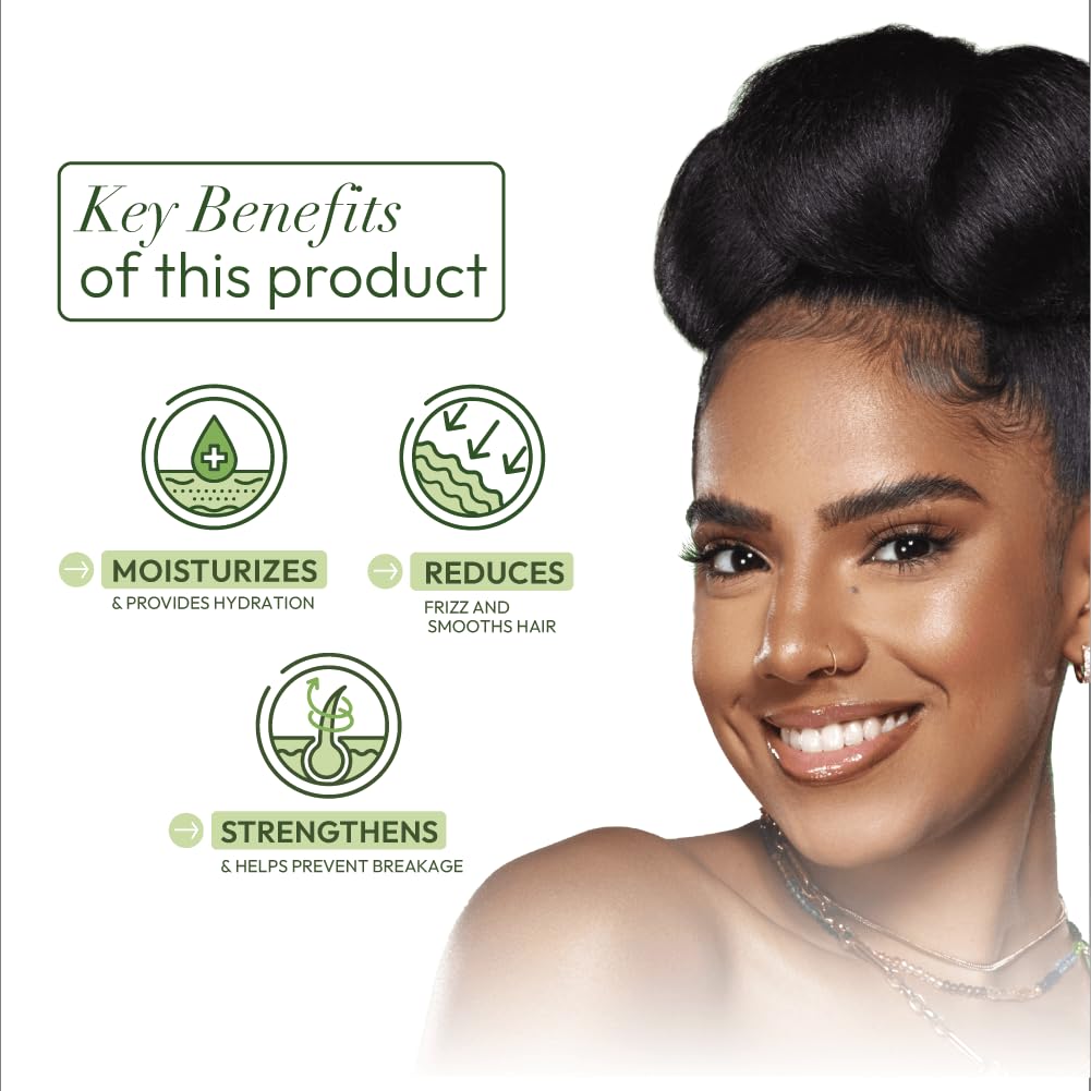 ORS product being applied to wet hair for heat protection