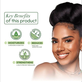 ORS product being applied to wet hair for heat protection