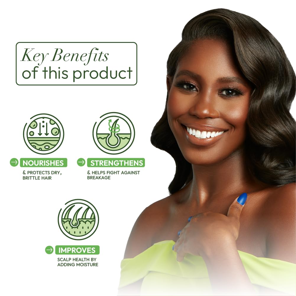 ORS applied on styled hair mid-lengths to ends showing added shine and manageability