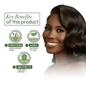 ORS olive oil relaxer applied on hand demonstrating even spread and gentler application