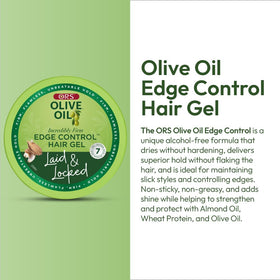 ORS label close-up highlighting olive and sweet almond ingredients