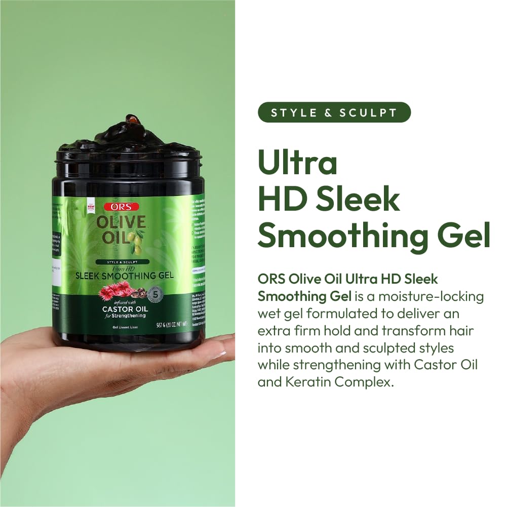 ORS close-up of gel texture highlighting smooth formula and easy application benefit