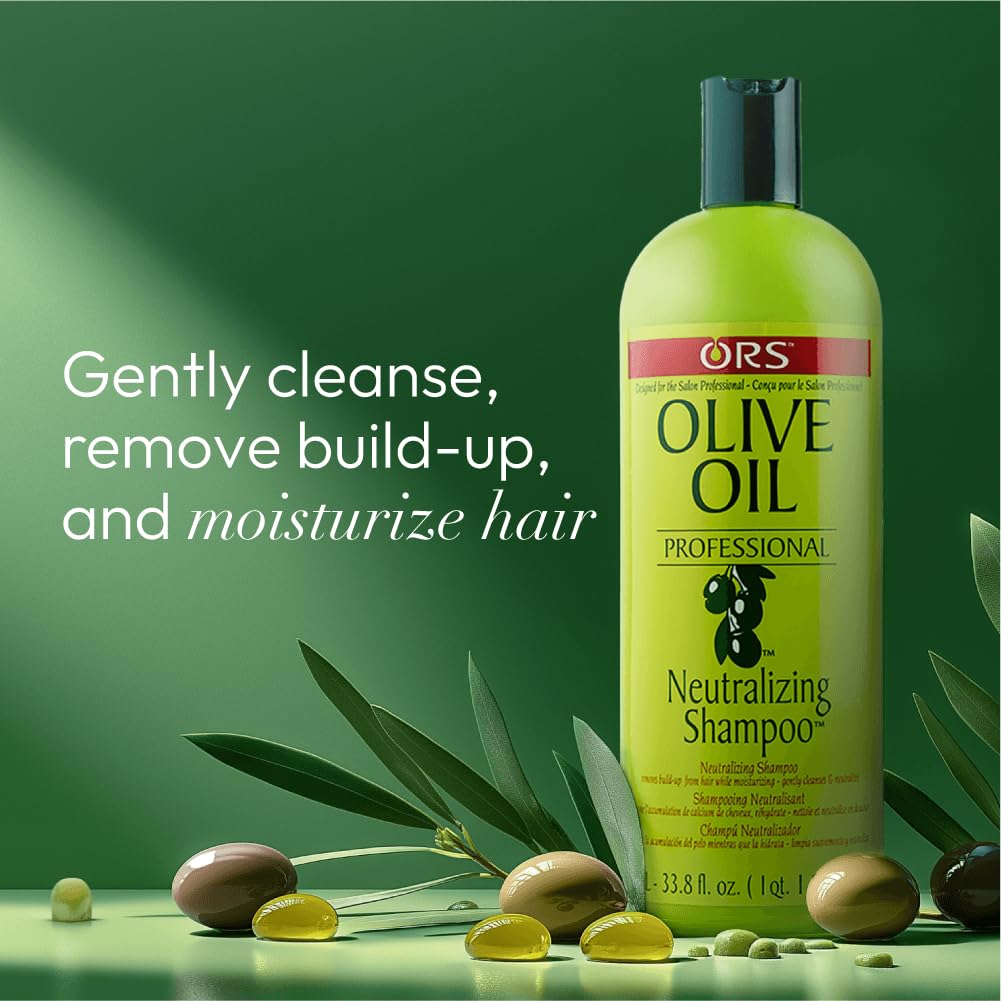 ORS lather close-up on hair demonstrating cleansing and detangling benefit