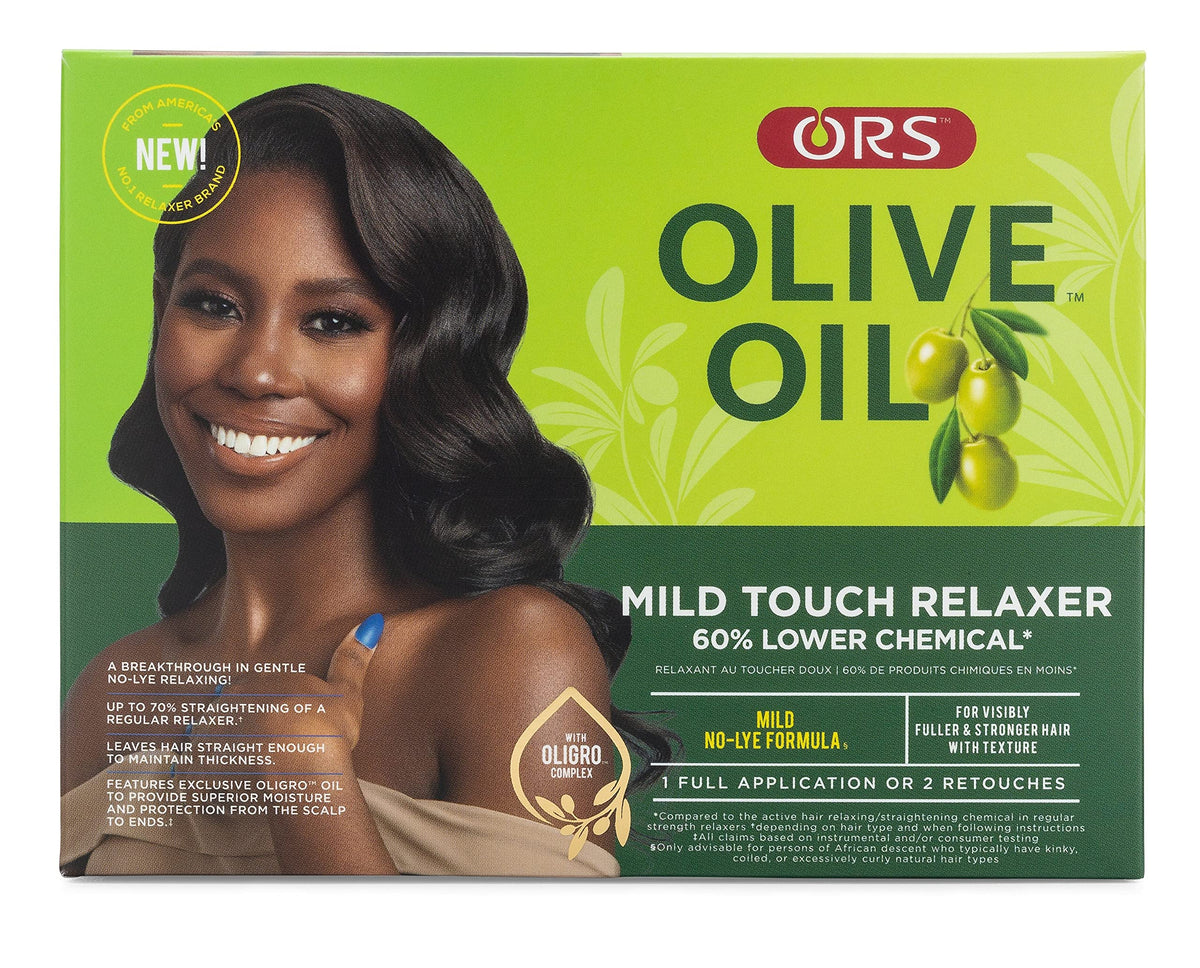 ORS Olive Oil front packaging showing product and branding benefits