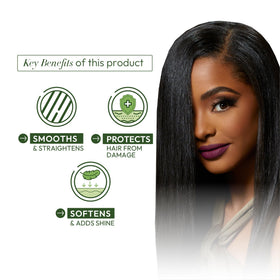 ORS relaxer cream texture close-up highlighting smooth conditioning slip
