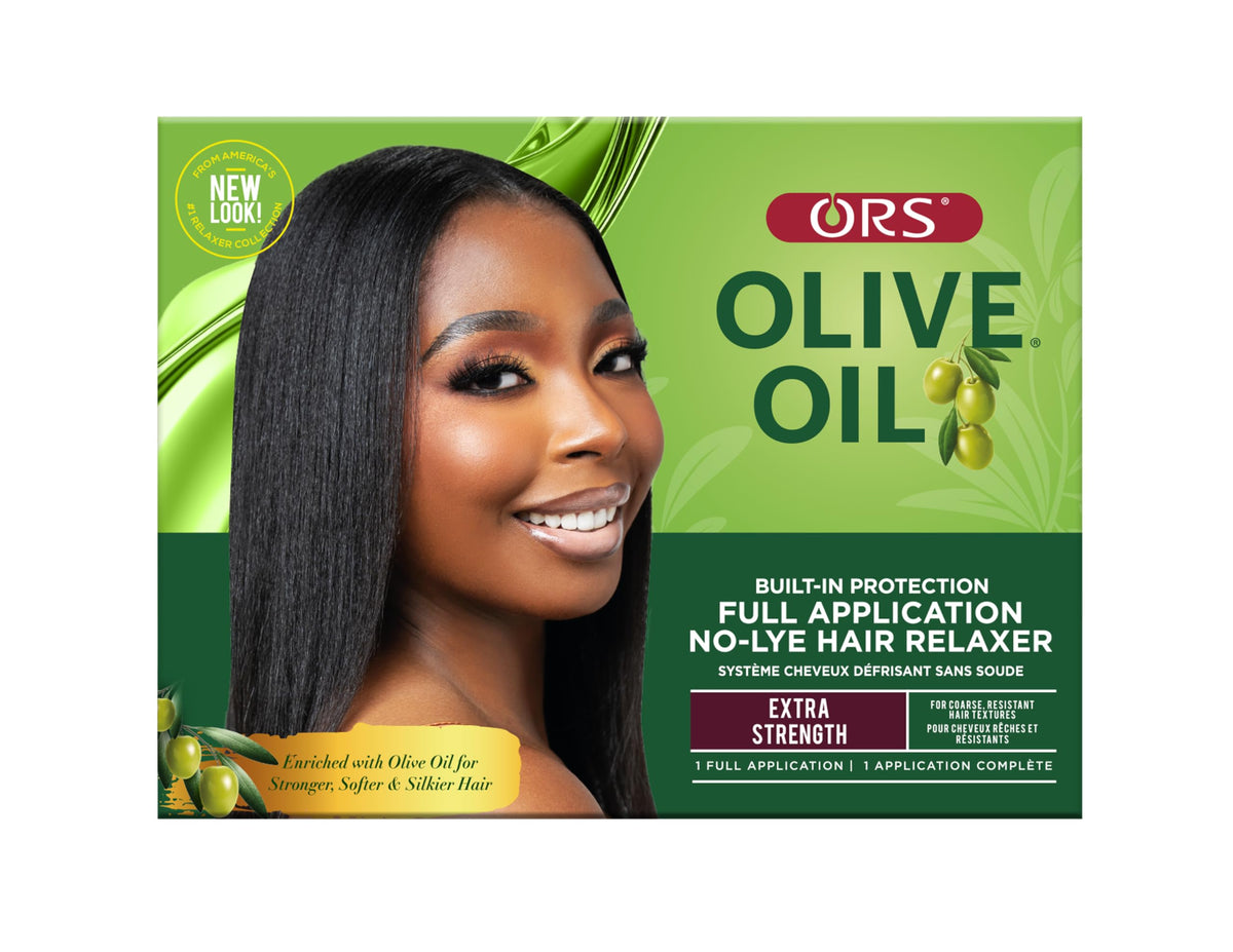 ORS front packaging showing product and benefits for salon-quality results