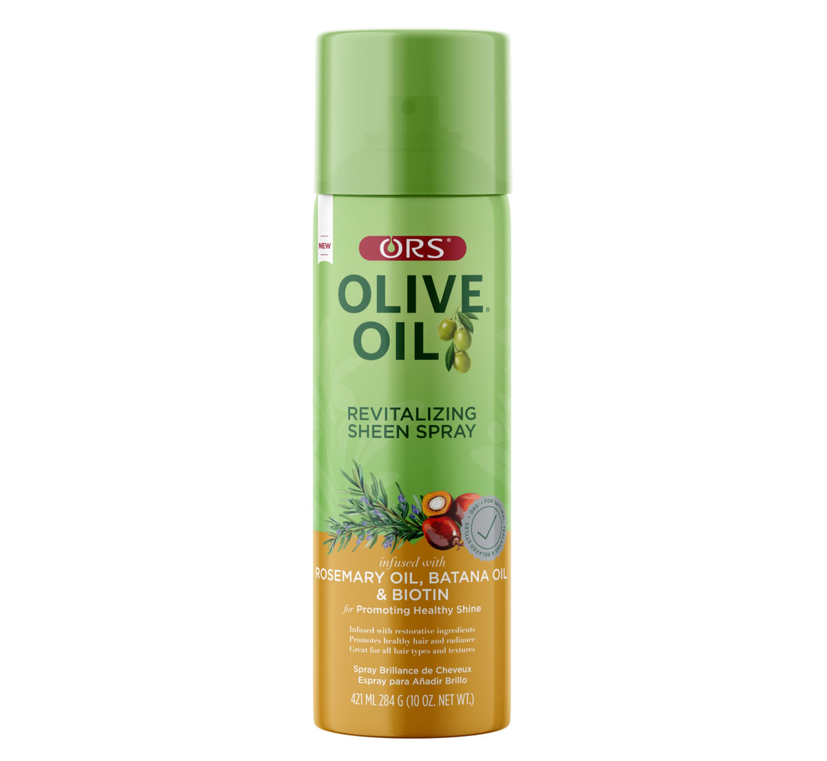 ORS bottle front label showing product and benefits
