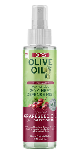 ORS olive oil thermalast front packaging showing bottle and label benefits