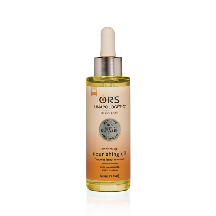 ORS root to tip front packaging showing bottle and label for easy recognition and value