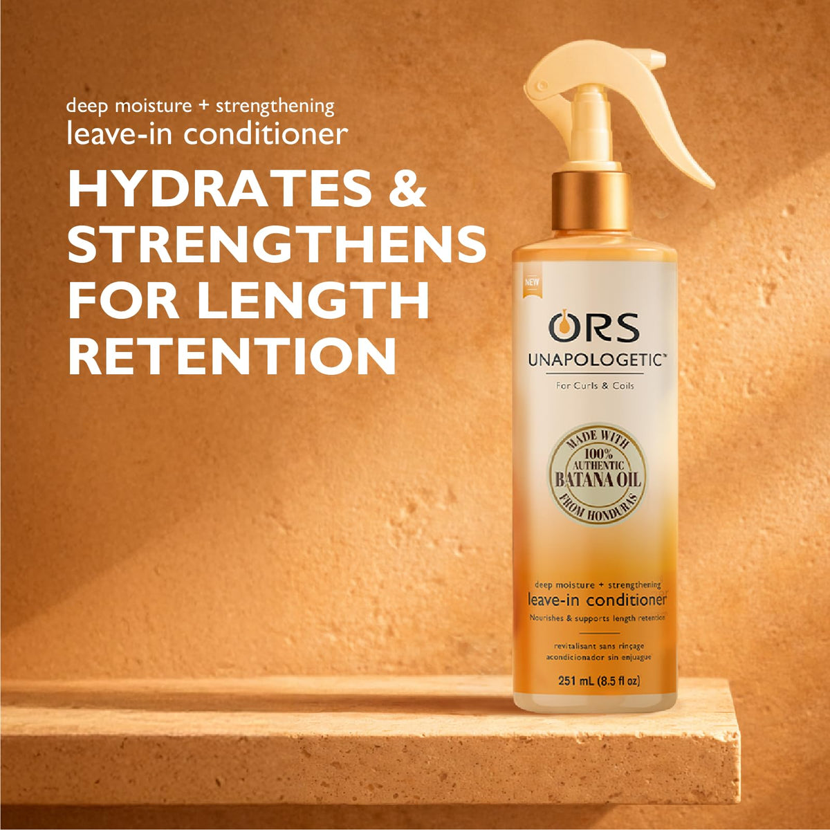 ORS texture close-up displaying creamy lightweight formula for fast absorption