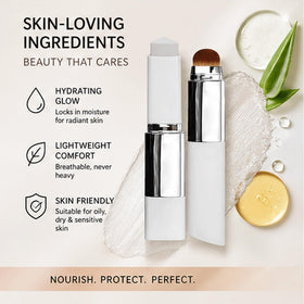 Orvyla Beauty application demo in hand showing how to apply and blend easily