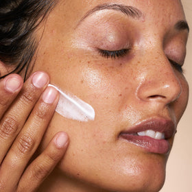 OSEA Atmosphere Protection cream applied on skin demonstrating silky smooth finish