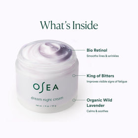 OSEA pump and cream close-up showing easy application and control