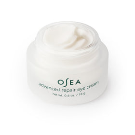 OSEA label close-up highlighting ingredients and clean beauty promise