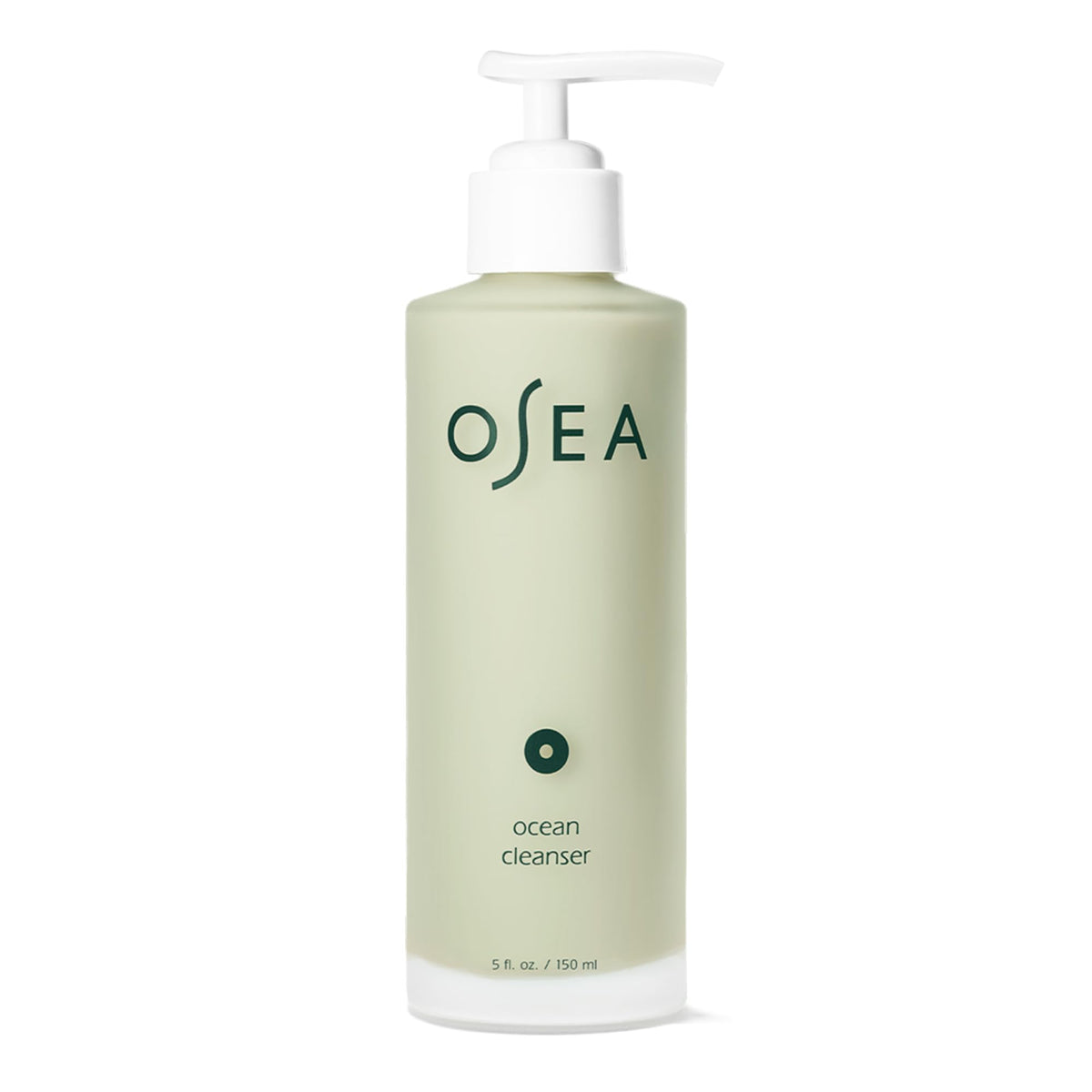 OSEA Ocean Cleanser front packaging showing label and 5 oz size, clear product benefit
