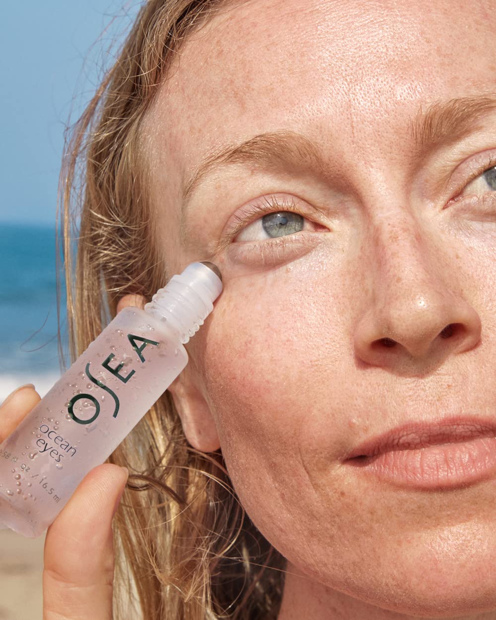 OSEA gel texture on finger highlighting hydrating lightweight feel