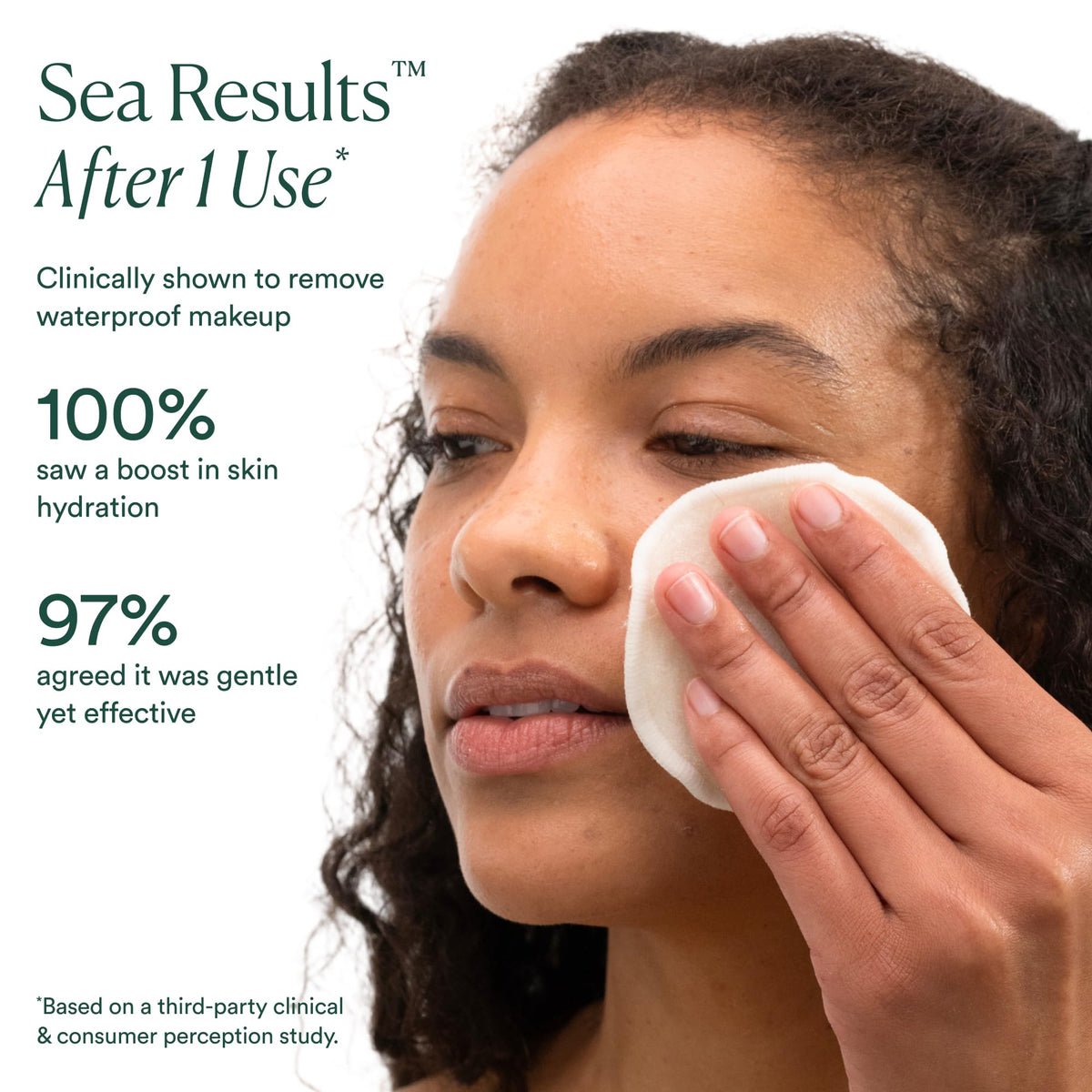 OSEA close-up texture showing lightweight oil-water blend that hydrates
