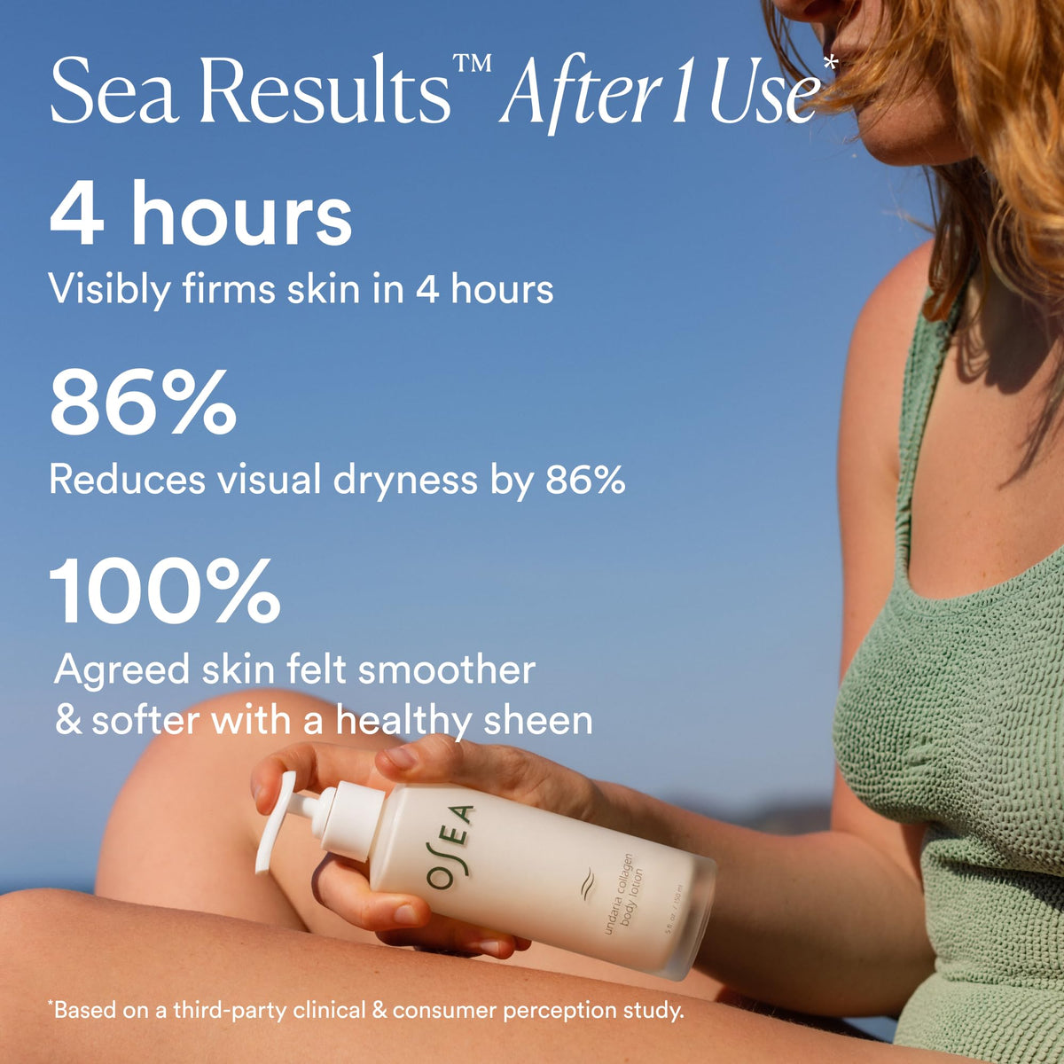 OSEA lotion texture close-up demonstrating lightweight, fast-absorbing finish