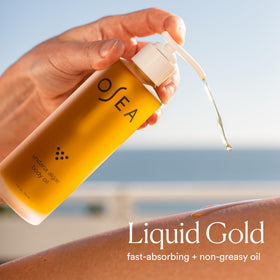 OSEA oil on damp skin locking in moisture for long-lasting hydration