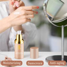 O.SECERT color-changing demonstration on skin, personalized shade benefit