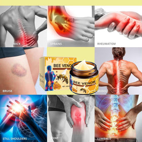 OSFRIAGE in use massaging knee area demonstrating targeted relief support