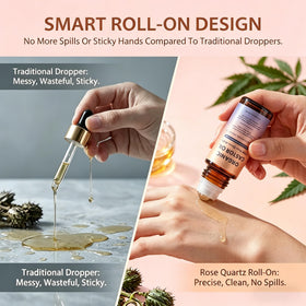OSFRIAGE bottle in hand showing 50ml travel-friendly benefit