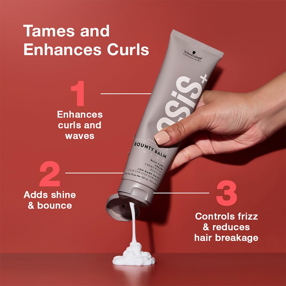 OSiS+ creamy texture close-up demonstrating nourishing slip and control