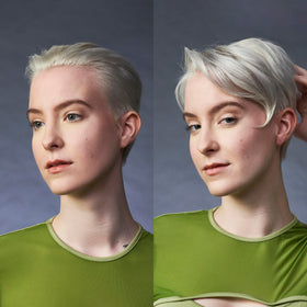 OSiS+ used on a sleek ponytail showing smooth finish and frizz control