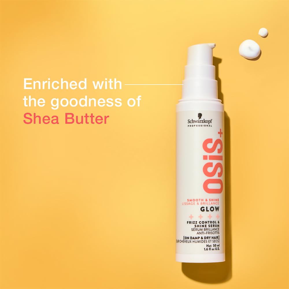 OSiS+ Glow texture on palm highlighting lightweight, non-greasy formula