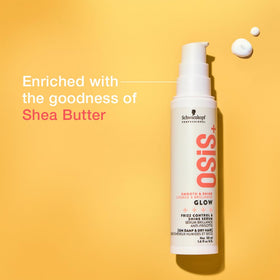 OSiS+ Glow texture on palm highlighting lightweight, non-greasy formula