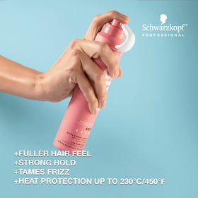 OSiS+ mousse dispensed from nozzle illustrating easy application