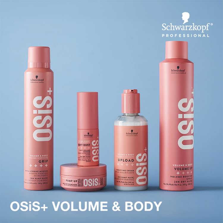 OSiS+ being used to tousle hair showing instant lift and natural movement