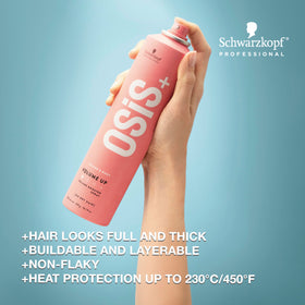 OSiS+ texture spray mist close-up revealing fine, lightweight coverage benefit
