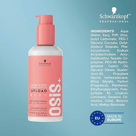 OSiS+ upload used while blow-drying with round brush for volume