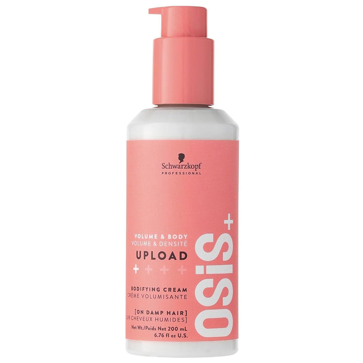 OSiS+ upload front packaging showing product and volume benefits