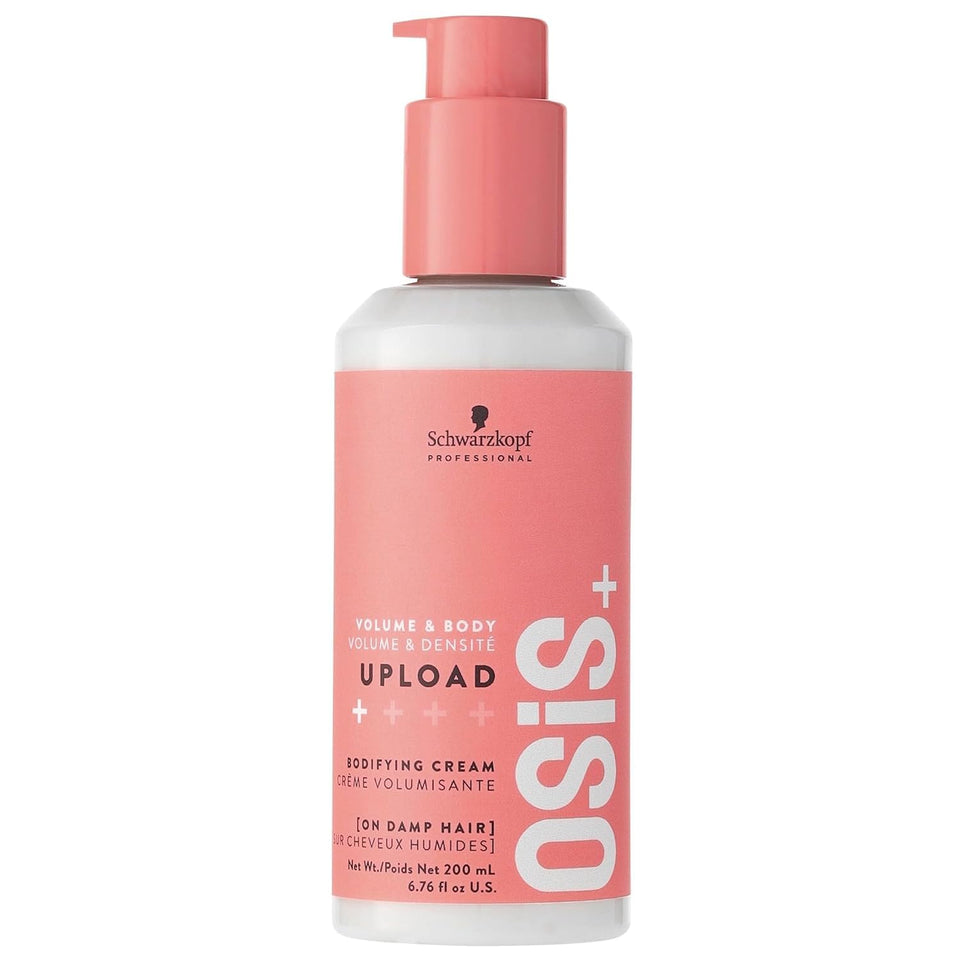 OSiS+ upload front packaging showing product and volume benefits