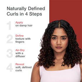 OSiS+ Curl Jam styled with diffuser to show enhanced volume and soft hold