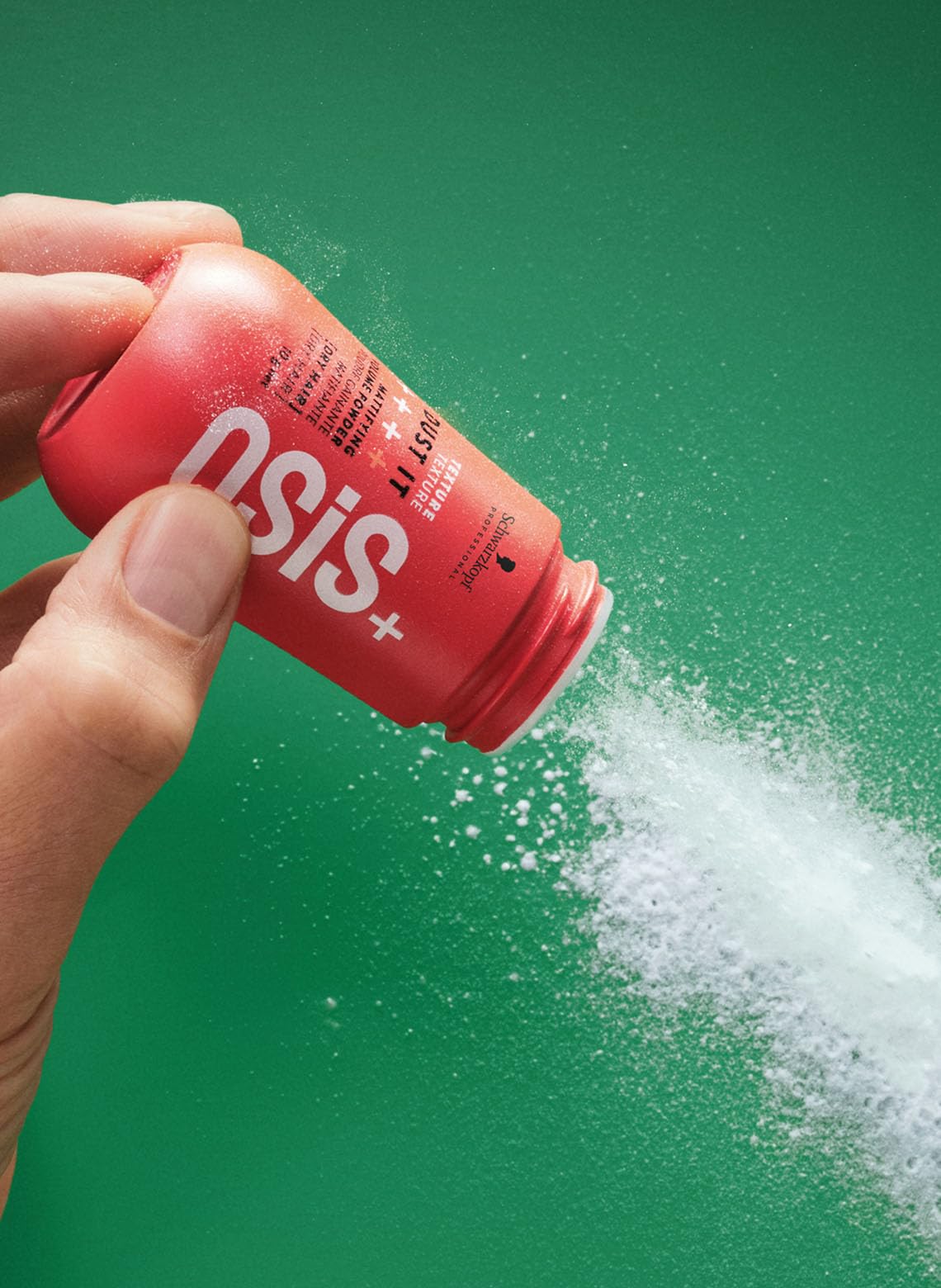 OSiS+ close-up of powder texture highlighting fine silica for instant lift
