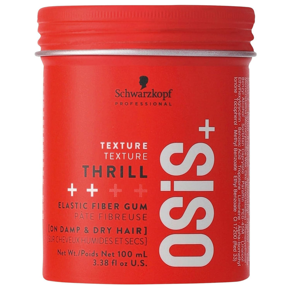 OSiS+ Thrill front jar showing product packaging and clear branding for quick ID