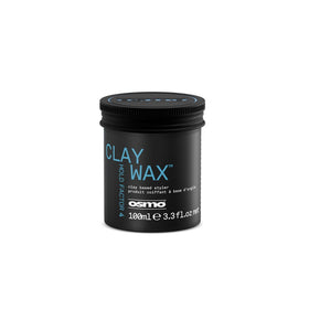 Osmo clay wax front jar showing label and matte packaging benefit hold