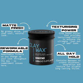 Osmo clay wax texture close-up illustrating paste consistency and easy application