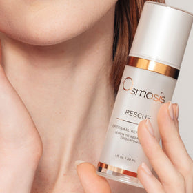 OSMOSIS packaging box and bottle flatlay for gifting presentation