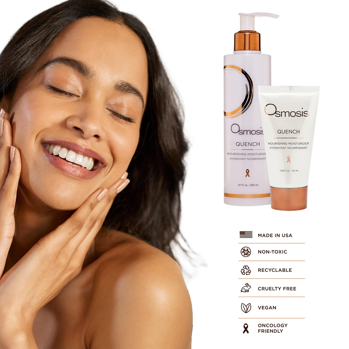 OSMOSIS label close-up highlighting key ingredients and formulation benefit