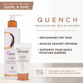 OSMOSIS close-up cream texture highlighting smooth hydrating finish