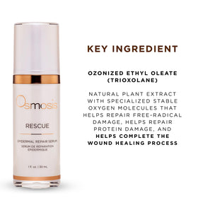 OSMOSIS serum in hand demonstrating 1 fl oz scale and portability