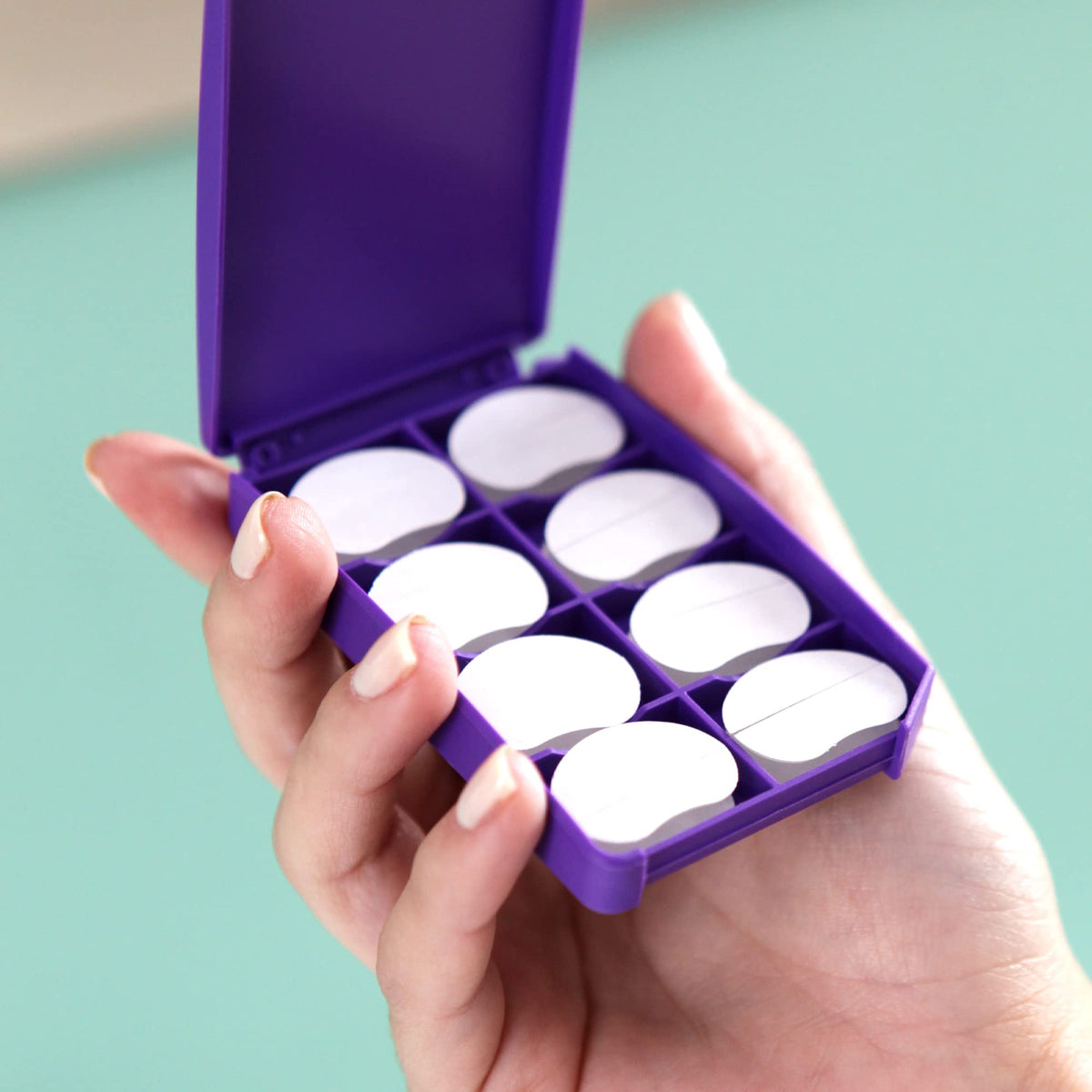 Otostick clear silicone texture close-up highlighting gentle adhesion