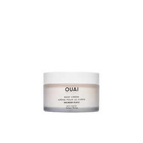 OUAI front jar showing Melrose Place label and easy identification benefit
