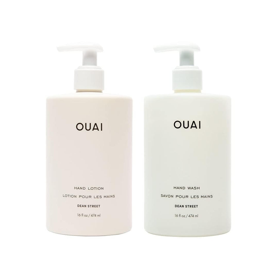 OUAI front packaging showing Dean Street scent and set benefit