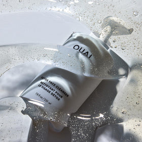 OUAI on bath shelf lifestyle scene suggesting daily routine and aesthetic appeal